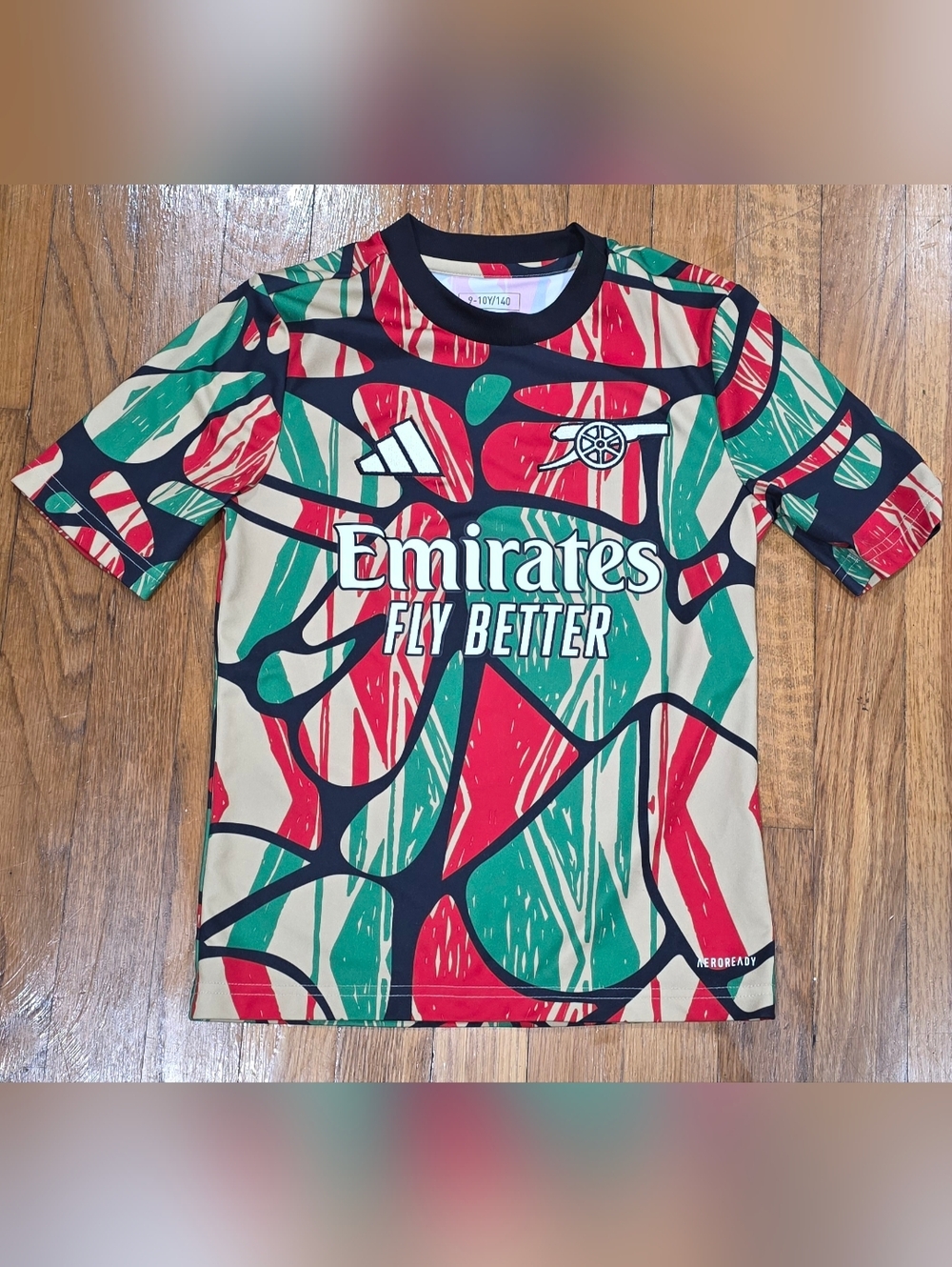 Adidas Arsenal FC Pre-Match Jersey Size 9-10Y
